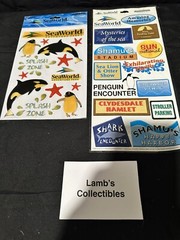 Creative Imaginations Seaworld Adventure Parks Epoxy Sticker Set two packs