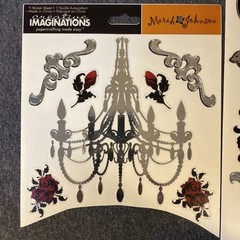 Romantic Goth Sticker Sheet Scrapbook Craft Stickers