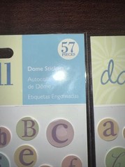 Daisy Hill “Baby Alphabet Dome Stickers” 57 Pieces Each X 2 Sheets
