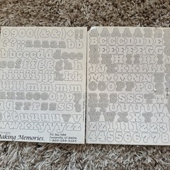Creative Memories Making Memories Scrapbooking ABC/123 Sticker PC Letters Used