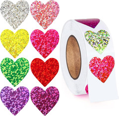 500 Pcs Bling Easter Bunny Stickers, 1.5» X 0.8», 5 Colors for Decorating