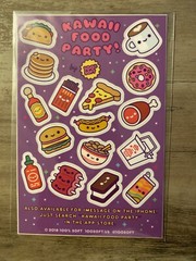 BRAND NEW Kawaii Food Party! Sticker Sheet (2018)