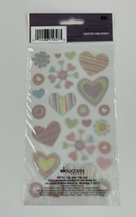 EK Success Sticko Hearts Glitter Valentines Day Scrapbooking NEW