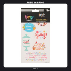15 Sheets Whimsical Season Planner Stickers for Journals and Calendars