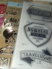 Lot Papercrafting Junk Journal Stamps Paper Stickers Diecuts CTMH Recollections