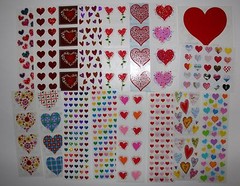 Mrs. Grossman sticker 1 sheet hearts love valentine’s – You Choose
