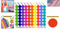 Creative 1400 Count Colored Dot Stickers – Ideal for Arts & Classroom Tools