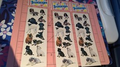 Vintage Stickers Dogs Lot Of 3 Packs OTC Taiwan