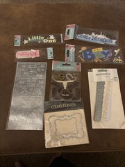 Craft Room De-Stash. 30+ Cardmaking, Scrapbooking Stuff See Pics All Unused