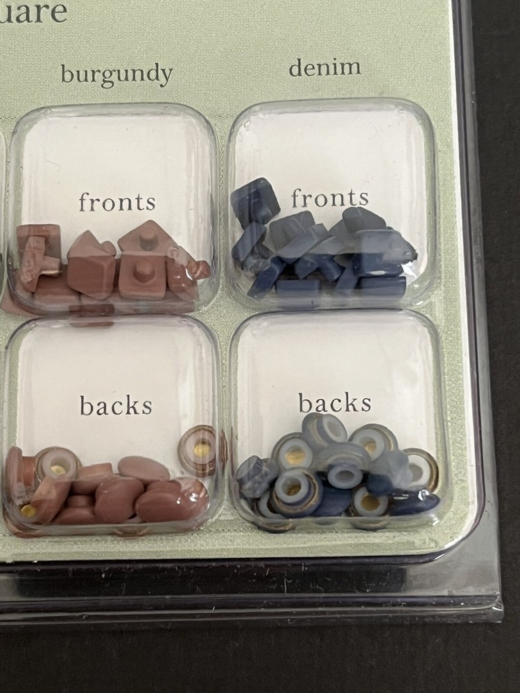 Chatterbox Scrapbook Interiors Tacks, Snap On Metal Fasteners, Cabin Square,A-40