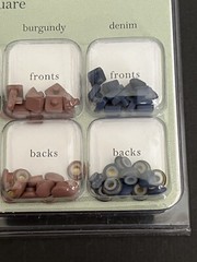 Chatterbox Scrapbook Interiors Tacks, Snap On Metal Fasteners, Cabin Square,A-40