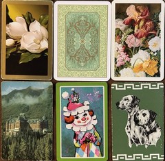 Single Swap Playing Cards LOT of 28 GREEN Themed Many Vintage