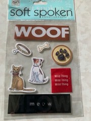 SOFT SPOKEN ME & MY BIG IDEAS 3D STICKERS PETS DOG CAT