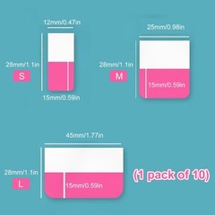 Repositionable Index Tabs Book Tabs Flags Adhesive Page Markers in 3 Size
