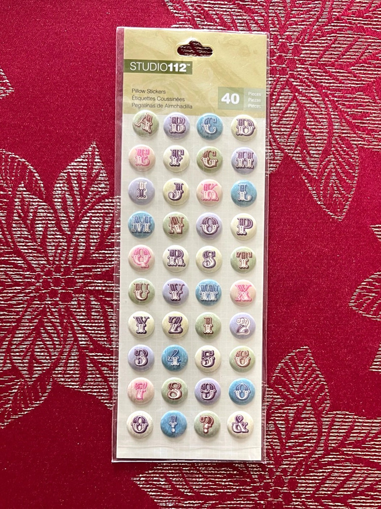 Only 1- Alphabet Letters Puffy Dimensional Stickers- K & Company – FREE SHIPPING