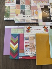 1 POUND Curated Scrapbooking Paper Lot 12×12 Mixed Design Themes Junk Journaling