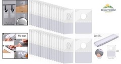800 Clear Self-Adhesive Hang Tags, Round Display Tabs for Retail Hanging Needs