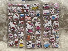 Retro Vintage Look Hello Kitty 3D Bubble Puffy Stickers 3 sets (#24)
