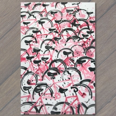 STICKER Bicycle Collage Riding Bikes Funny Cute Strange Wheels Fun Cute Art