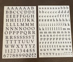 Vintage Mrs. Grossman’s Alphabet Stckers Capitals & Lowercase 8 sheets