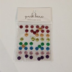 Jo-Ann PARK LANE Adhesive Gems Rainbow Jewel Style, Embellishments Lot of 4 Pkgs