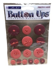 Stickopotamus-RED ADHESIVE BUTTONS-15PC SET-EK SUCCESS-SPBUS06