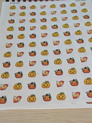 Four Unused Sheets Mary Engelbreit Mini Stickers Halloween 352 Stickers