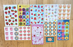 STRAWBERRY SNIFF 164 Stickers JUMBO UNICORNS & POPSICLES Strawberry Lemonade