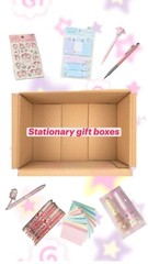 Stationary supplies gift box