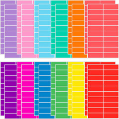 Colored Label Sticker in 12 Colors,3 X 1 Inch Rectangle Color- Coding Labels,…