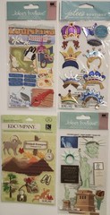 Lot of 10 JOLEE’S BOUTIQUE K&Co Scrapbook Stickers TRAVEL PLACES