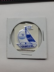 Vintage Sticker Denison Sailboat Puff Sticker
