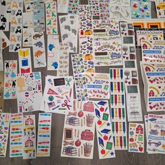 Massive VTG Retired 80s 90s Mrs Grossman Sandy Sticker Lot 260 sheets See Pics