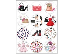 Fashion Handbag Shoes Sticker Sheets Handmade Envelope Gift Scrapbook Stickers