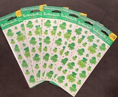 Vtg AGC St. Patrick’s Day Stickers Irish Shamrocks 6 Packs 12 Sheets