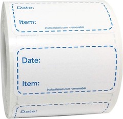 Removable Food Labels for Home Use and Canning 1 X 2 Inch 500 Total Adhesive Sti