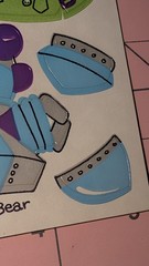 Vintage Sandylion Stickers Bear In Disguise Maxi Sheet Brown Backing No Logo