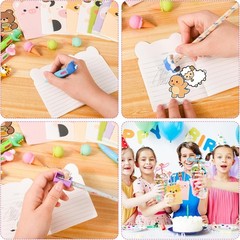 247-Piece Stationery Set for Student Rewards, Pencil Erasers Notebook Stickers f