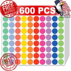 Misofuki Dot Stickers 3/4 Inch 20 Sheets 1600 Pcs