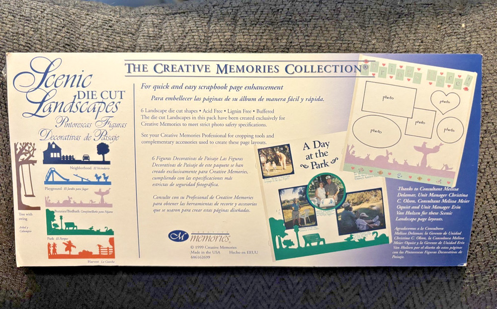 The Creative Memories Collections «Scenic Die Cut Landscapes» 6 Shapes