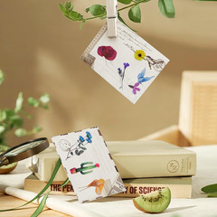 500Pcs Natural Flower Stickers with 260Pcs Letter Stickers,Self-Adhesive Flower
