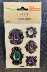 Vintage style, Dimensional Jewel Stickers, Crafts, Scrapbook, Resin crafts
