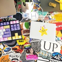 8.5″x11″ Waterproof Vinyl Sticker Paper – 21 Glossy Self-Adhesive Sheets