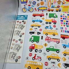 Vtg Mrs. Grossmans & Other Brands Sticker Lot Transportation Playground Pirates