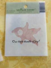 NEW Lot 8 BABY / Children Transparencies Vellum Words Phrase Verses, Scrapbook
