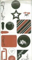 Ballad of Hua Mulan China Piggy Tales Chipboard Shapes Accents Corners Tags