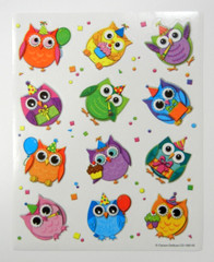 Birthday Owls Stickers Carson Dellosa