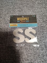 Hobby Lobby Woodpile 1.75” Wood Letters (4 Pieces Of Letter S) Still Sealed New