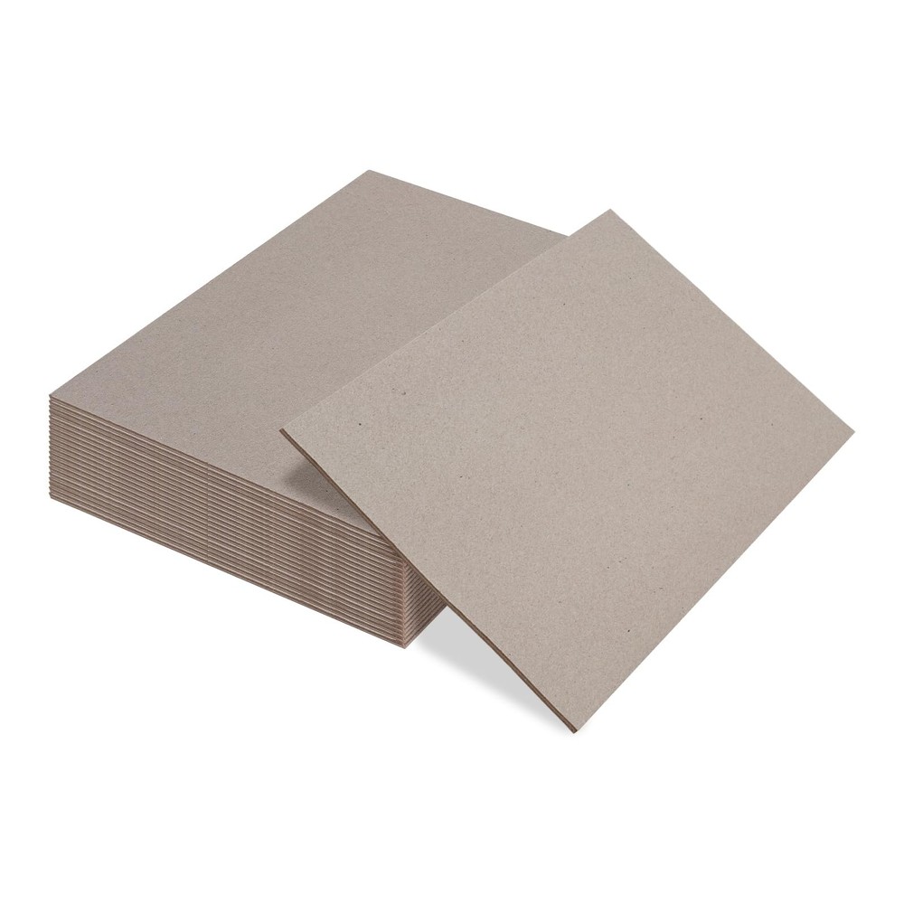 Heavy Duty Book Board Grey Chipboard Crafts 12.5×10 Inch 80pt/2mm 20 Sheets