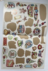 1984 SCHOLASTIC vintage sticker sheets (4) LARGE Christmas theme John O’Brien